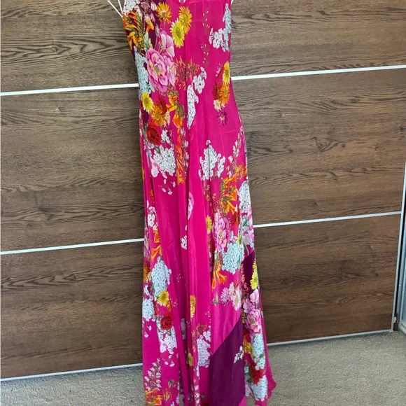 JOHNNY WAS GOLDEN BOUQUET BIAS MAXI DRESS Sz M - Picture 6 of 15